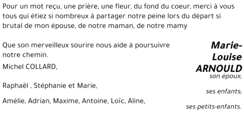 Marie-Louise ARNOULD