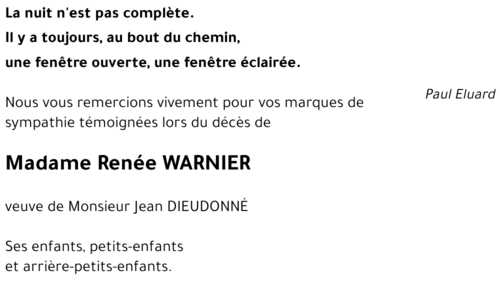 Renée WARNIER