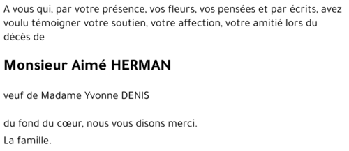 Aimé HERMAN