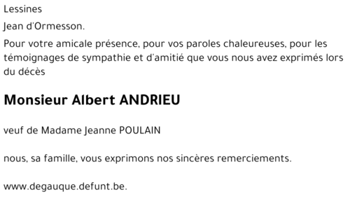 Albert ANDRIEU