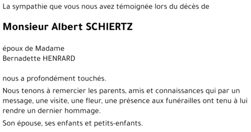 Albert SCHIERTZ