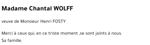 Chantal WOLFF 
