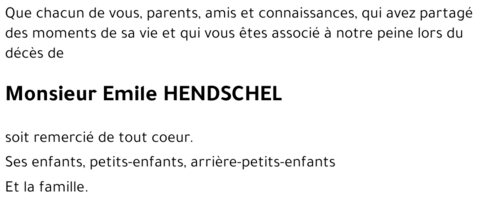 Emile HENDSCHEL