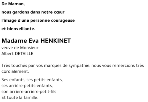Eva HENKINET