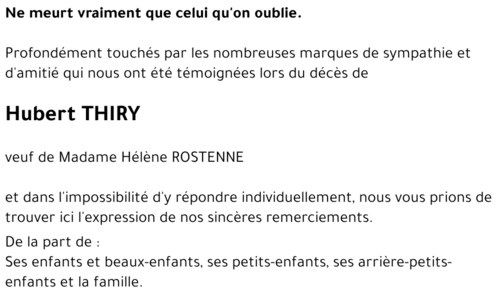 Hubert THIRY