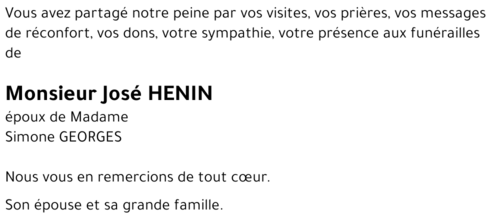 José HENIN 