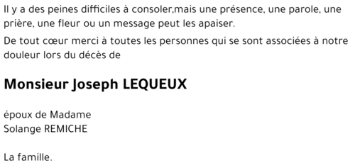 Joseph LEQUEUX