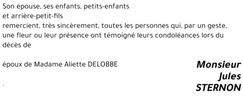 Jules STERNON