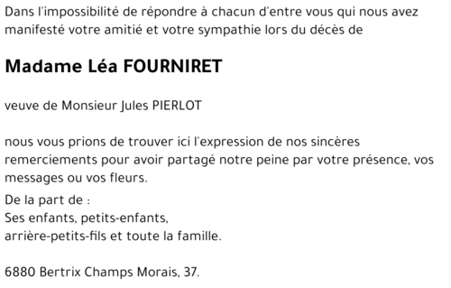 Léa Juliette FOURNIRET
