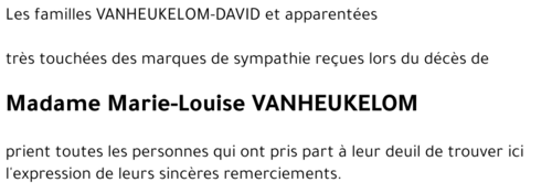 Marie-Louise VANHEUKELOM