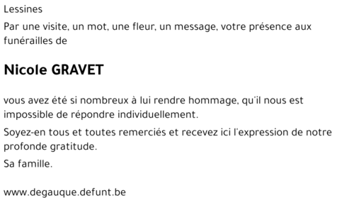 Nicole GRAVET