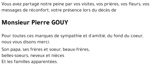 Pierre GOUY