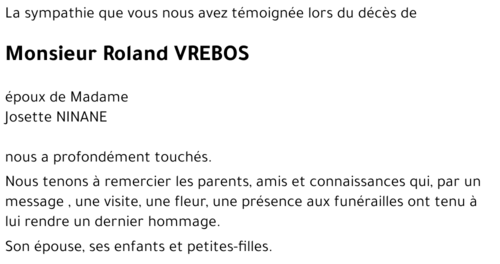 Roland VREBOS