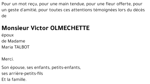 Victor OLMECHETTE