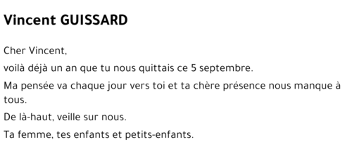 Vincent GUISSARD