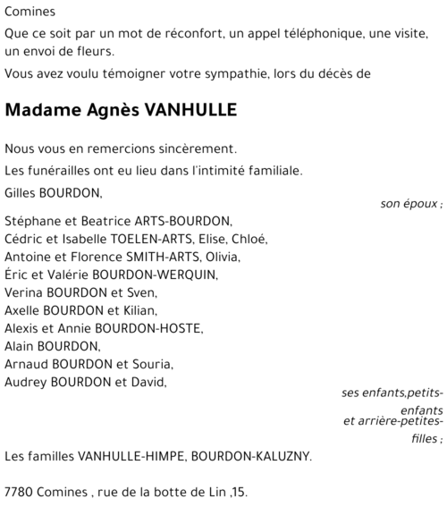 Agnès VANHULLE