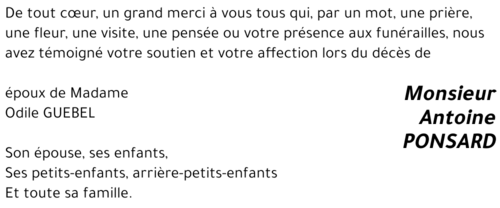 Antoine PONSARD