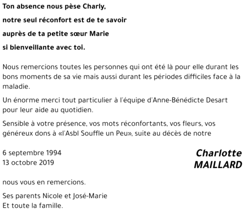 Charlotte MAILLARD