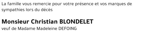 Christian BLONDELET