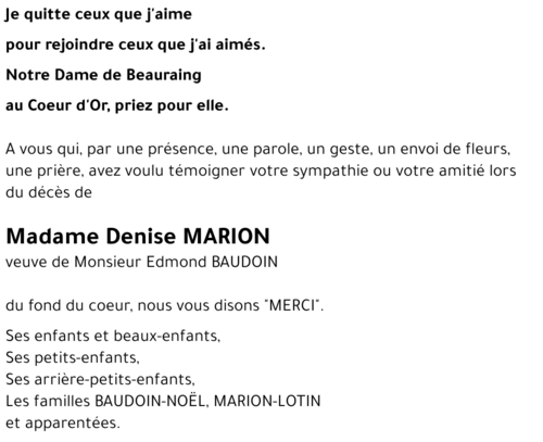 Denise MARION