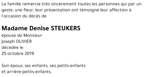 Denise STEUKERS 