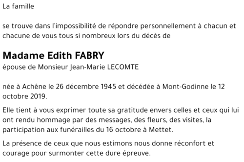 Edith FABRY