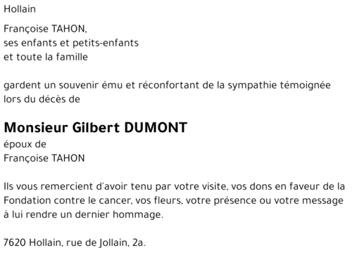 Gilbert DUMONT