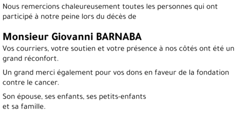 Giovanni BARNABA