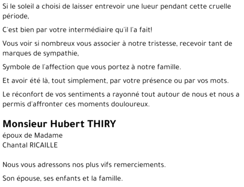 Hubert THIRY