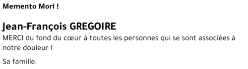 Jean-François GREGOIRE