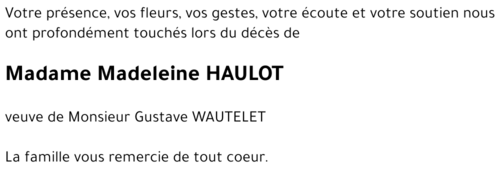 Madeleine HAULOT