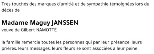Maguy JANSSEN
