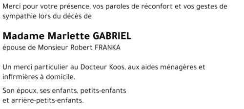 Mariette GABRIEL 