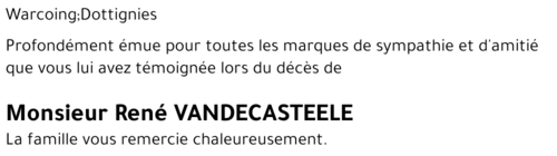 René VANDECASTEELE