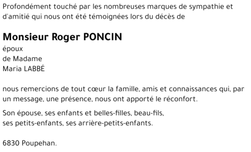 Roger PONCIN