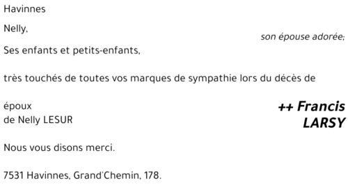 Francis LARSY