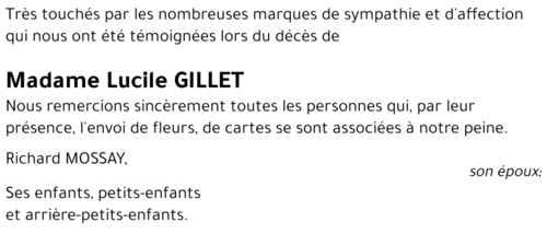 Lucile GILLET