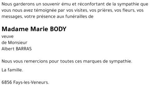 Marie BODY