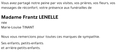 Marie-Louise TINANT