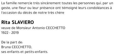 Rita SLAVIERO