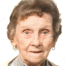 Jeanne BERGER - COLLIN(?) à Hannut: avis de décès