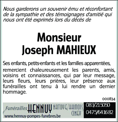 Joseph MAHIEUX