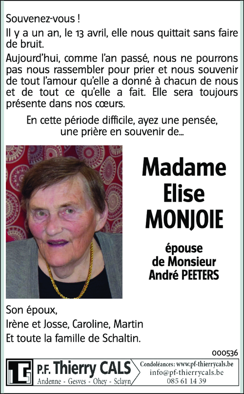 Elise MONJOIE