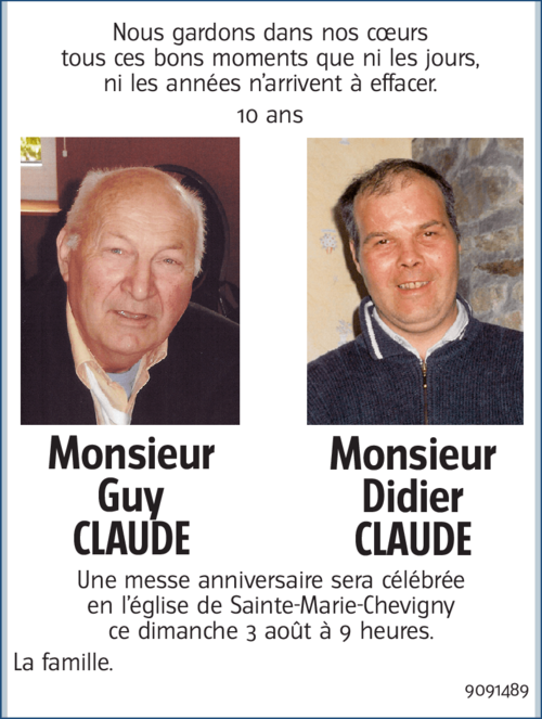Guy et Didier Claude